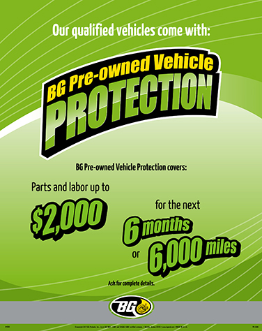 BG Pre-owned Protection | Quality Auto Repair & Tire